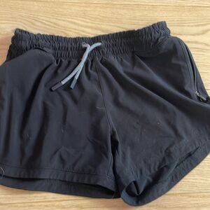 Black athletic shorts